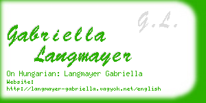 gabriella langmayer business card